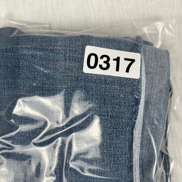 American Eagle Denim Shorts Next Level Stretch Frayed Hem Dark Wash Size‎ 4 - Picture 8 of 8